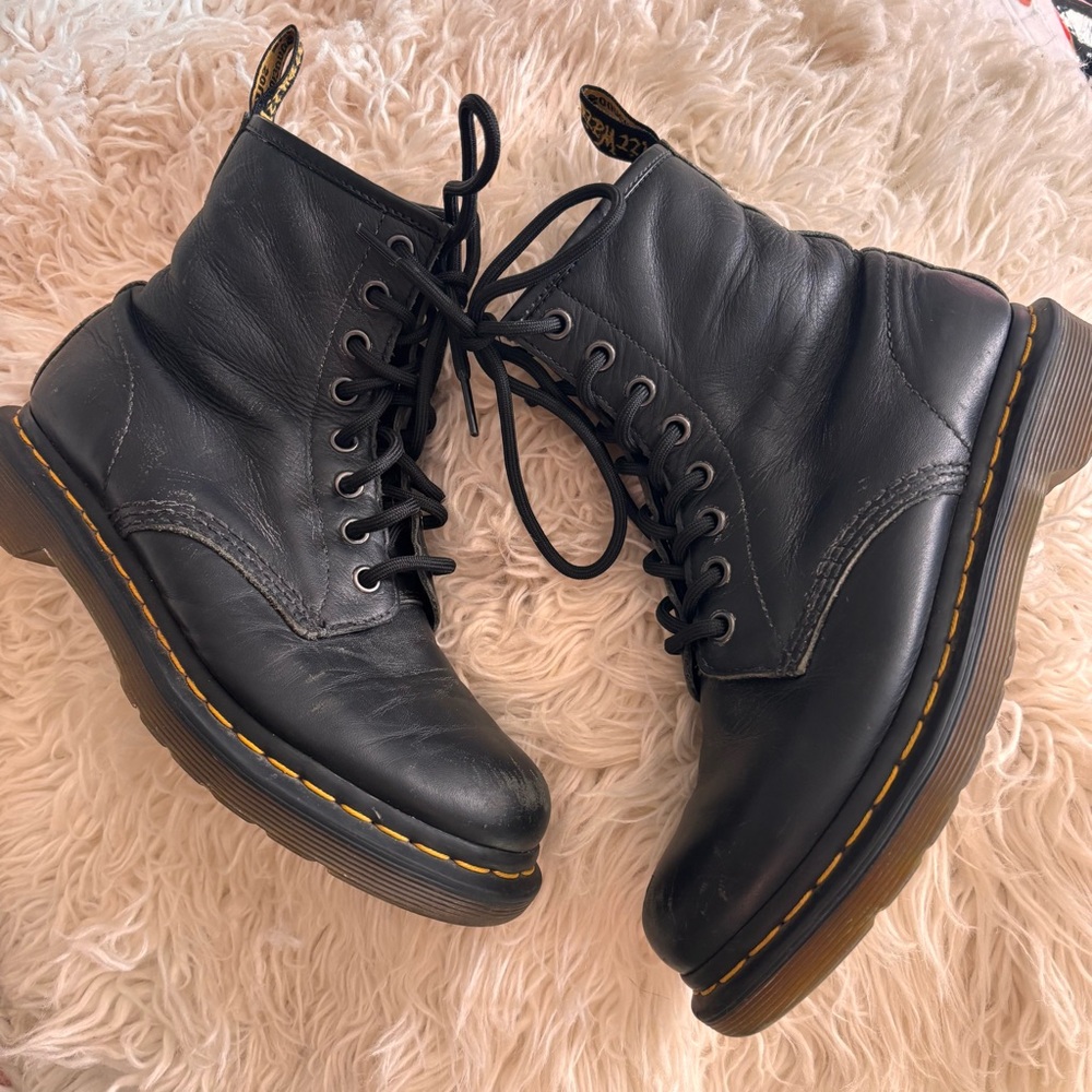 Dr. Martens Black 1460 Lace Up Boots